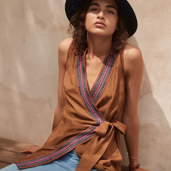 Anthropologie Maeve Liviana Wrap Tunic. Size: Small - Picture 13 of 13